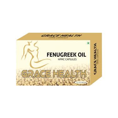 Grace Health Fenugreek Oil Supplement | 500mg | 30 Veg. Capsules