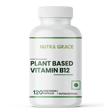 Nutra Grace Plant-Based Vitamin B12 Supplement | 120 Veg. Capsules
